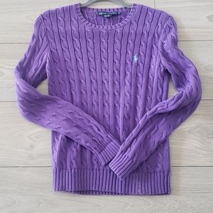 Purple Ralph Lauren Creweck Sweater Size Medium